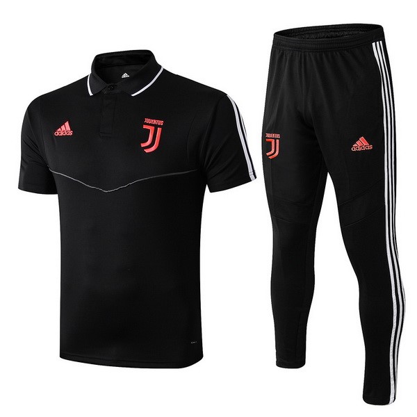 Polo Conjunto Completo Juventus 2019-20 Negro Rojo